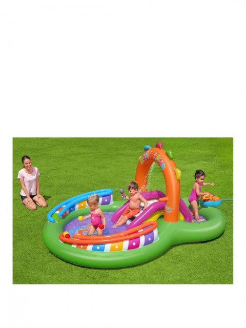 Bestway Sing 'N Splash Çocuk Oyun Merkezi ve Çocuk Havuzu Pompa Hediye