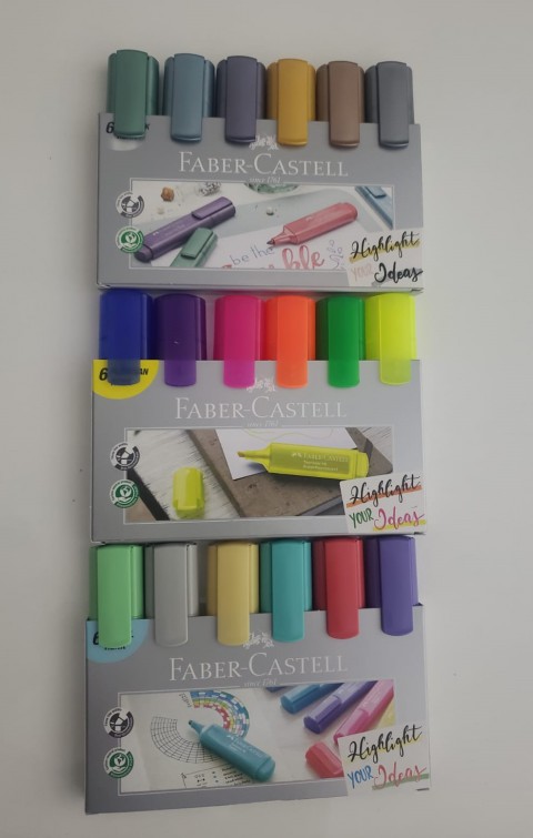 Faber-Castell 18 Renk Fosforlu Kalem Yeni 2022